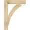 Ekena Millwork Thorton Block Rough Sawn Bracket w/ Offset Brace, Douglas Fir, 6"W x 22"D x 30"H BKT0604X22X30THR05RDF - alternate 4